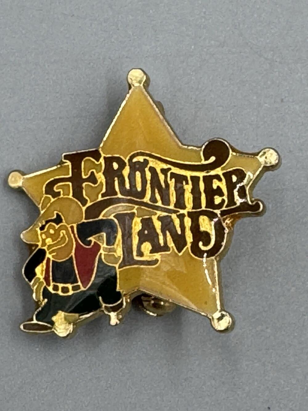 Vintage Disney‎ Frontier Land Sheriff Badge Shaped Star Lapel Pin